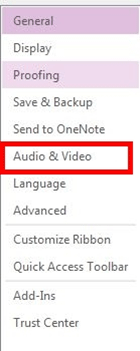 Audio and Video